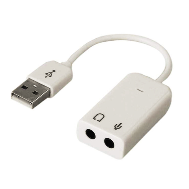 HT-03S External USB Sound Card 7.1 Channel Audio Adapter for Windows XP Win 7 8