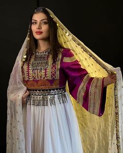 เดรส kuchi แขนยาวของแท้จาก100% เดรสชาวอัฟกานิสถานวินเทจผ้าชีฟองปักลายพื้นเมืองระบายอากาศได้ดี - Product Image 4