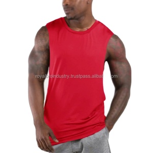 Brand New Plain Tank Top Men's Sleeveless Open Sides Fitness Clothing Cotton Sportwear Muscle Vest Quick Dry Breathable - Product Image 1