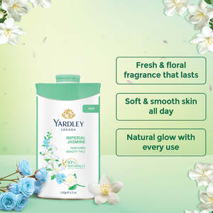 Poudre de talc parfumée au jasmin Yardley London Imperial 100g - Product Image 4