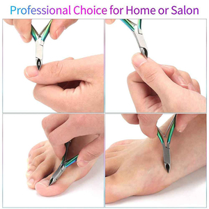 Pinza para cutículas de uñas de acero inoxidable ultra afilada de primera calidad para uñas de los dedos uñas gruesas de apertura de mandíbula ancha profesional de alta calidad - Product Image 4