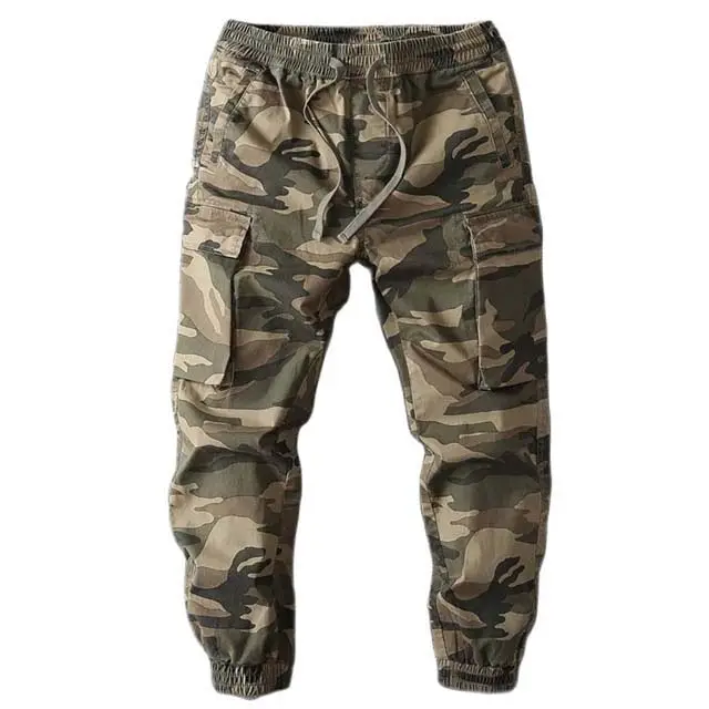 Fashion Camouflage Cargo Pants Men Casual Trouser Best Quality for Men's and Women 100%Cotton Polyester Elastic Waist 2022