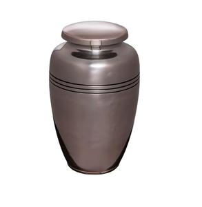 Elegante hecho a mano nuevo diseño hecho a mano plata brillante acabado urna para cenizas humanas urnas de cremación baratas - Product Image 1