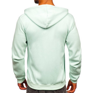 Personnalisable Heavyweight Relaxed Fit Oversize Solid Color Blank Full Zip Up Hoodie Casual Cotton Polyester Fleece Hoodie Men - Product Image 2