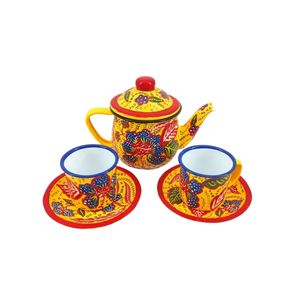 ชุดน้ำชาแบบดั้งเดิมลายบาติกอินโดนีเซีย รุ่น WIK-EH BCA สำหรับของขวัญและสะสมวัฒนธรรม รับสั่งซื้อจำนวนมาก - Product Image 3