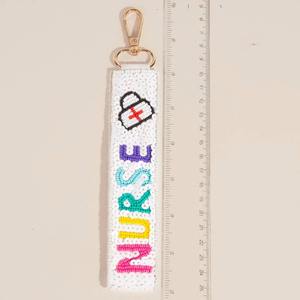 Llavero de Ganchillo con Cuentas Hecho a Mano, Personalizado con Letras CIAO BELLA, Accesorio de Moda Clásico de Lujo, Correa con Dije, Ecológico y Ligero - Product Image 4