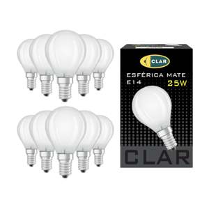 E14 Clear Matte Spherical Incandescent <b>Bulb</b> - Product Image 1