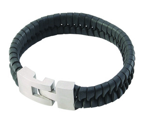 Bracelet en cuir ovale fait main, mignon et raffiné, de PSDS - Product Image 3