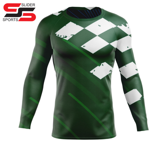 Logotipo sublimado Bjj Rash Guard manga corta Mma ropa de compresión personalizado Rash chaleco hombres manga larga Surf Swim camisas de secado rápido - Product Image 6