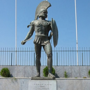 Statues d'armure de chevalier en bronze et laiton, art métallique antique grandeur nature, soldat romain - Product Image 2