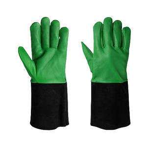 Guantes de soldadura TIG de cuero Partido de vaca más populares Guantes de seguridad de trabajo industrial con características de protección ignífugas y barbacoa - Product Image 4