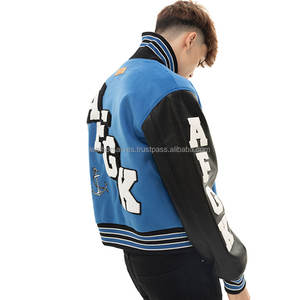 <b>Men</b> Retro Letterman <b>Jacket</b> for Winter <b>Lightweight</b> Baseball <b>Jacket</b> for Daily Wear - Product Image 3