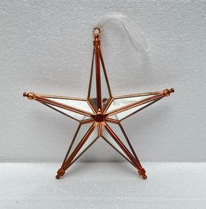 อุปกรณ์ตกแต่งคริสต์มาสกระจก3มิติงานเทศกาลคริสต์มาสทำจากทองเหลืองมีหลายสีสำหรับแขวนประดับเทศกาลคริสต์มาส - Product Image 4