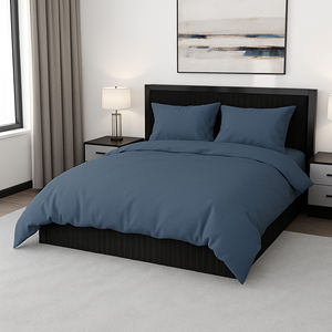 Juego de Funda Nórdica con Funda de Almohada, 100% Poliéster, Lavable, 100 Hilos, Estilo Simple, Tamaño 45x75cm, para Ropa de Cama - Product Image 1