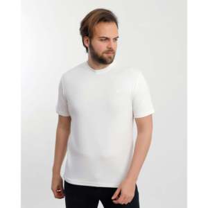 OYSO MODAL FABRIC BICYCLE <b>COLLAR</b> <b>T</b>-<b>SHIRT</b> - WHITE - Product Image 3