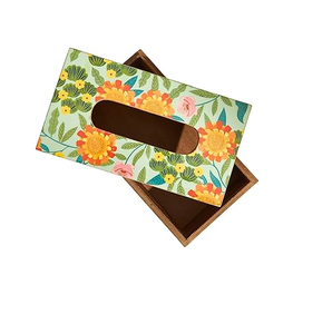 Caja impresa de pañuelos de madera ecológica para mesa de cocina y encimeras, artículo de Decoración de mesa, precio al por mayor - Product Image 5