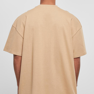 Hip Hop 250 Gsm Dropไหล่กราฟิกเฮฟวี่เวทเสื้อยืดหรูหราเปล่าผ้าฝ้ายที่กําหนดเองStreetwearเสื้อยืดขนาดใหญ่ผู้ชาย - Product Image 3