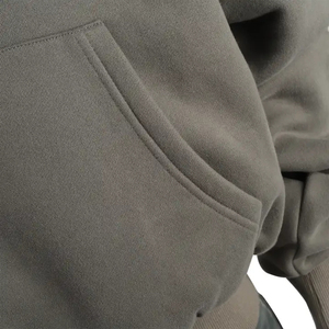 โลโก้ที่กําหนดเอง Zip up Hoodie เสื้อฮู้ดขายส่งคุณภาพสูง เสื้อฮู้ดเฮฟวี่เวทแบบไหล่ปักแบบกําหนดเอง - Product Image 4