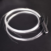 Lampu Fiber optik LED populer untuk Bar LOGO OEM dengan pegangan Aloi aluminium