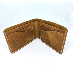 Tarjeteros plegables de moda informal para hombre, monedero de piel de vaca, precio barato al por mayor, carteras de piel auténtica pura para niños adultos - Product Image 5