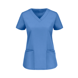 High Quality 2024 <b>Scrub</b> Sets Pattern Medical <b>Scrub</b> Uniforms Women's Custom <b>Plus</b> <b>Size</b> Nurse Hospital Uniforms Knitted Fabric - Product Image 5