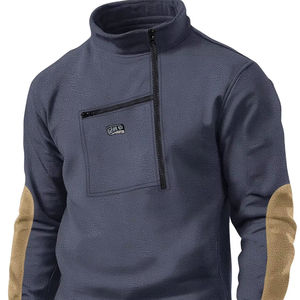 Vente en gros de chemises pour hommes de qualité supérieure sweat-shirt décontracté et respirant pour hommes conception personnalisée sweats à fermeture éclair - Product Image 3