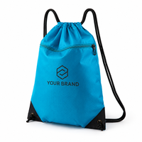 Borsa Sportiva SHINY Impermeabile in Poliestere Durevole con Tasca con Cerniera, Zaino a Sacca Grande Capacità per Viaggi e Scuola