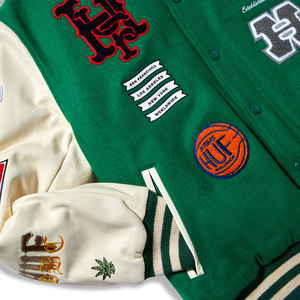 Venta caliente en la chaqueta Chaqueta de letras hecha a medida Logotipo personalizado Chaqueta de invierno de las letras de los hombres de invierno - Product Image 3