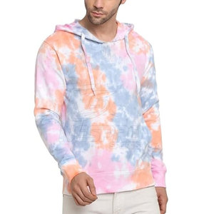 Sudaderas con Capucha Extra Grandes, Ligeras, Transpirables, de Algodón 100%, con Estampado Tie-Dye, para Hombre, para Uso en Exteriores - Product Image 1