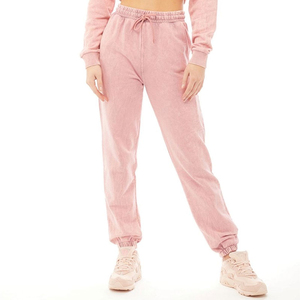 Pantalon de jogging d'hiver pour femme avec logo personnalisé, 100% coton, taille à cordon, autres, décontracté, vert plat, molleton de soie - Product Image 1