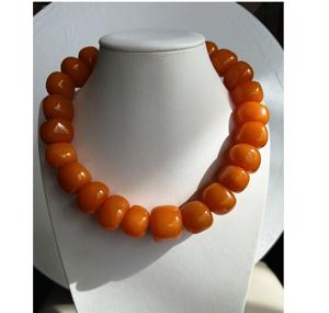 Collier en perles de corne de buffle d'eau, bijoux religieux marocains africains, fait à la main, multicolore, écologique, style ange bouddhiste - Product Image 5