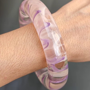 Bracelets Bracelet en résine Chunky Bracelet épais Accessoires de mode Bijoux de mode faits à la main Bracelet en résine Grand par les exportations mondiales - Product Image 1