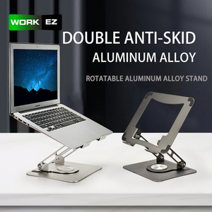 Support d'ordinateur portable ergonomique en aluminium, portable, réglable, pliable, couleur personnalisable, fixation sur table, léger 800g pour - Product Image 3