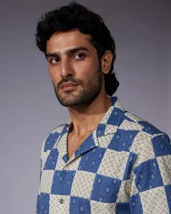 Moda ligera 100% algodón estampado media manga cuello cubano camisa de hombre transpirable secado rápido ecológico de moda - Product Image 3