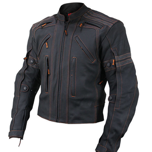 Factory Direct Sale Best Selling Premium Quality Breathable Printed Customizable Genuine Leather Motorbike Jacket - Product Image 2
