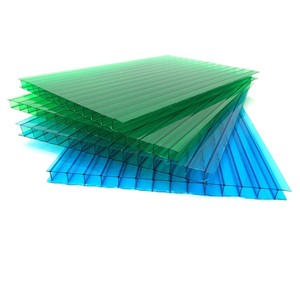 Ngoài trời nhà kính multiwall nhựa PC tấm lợp 6mm & 10mm twinwall tấm <span class=keywords><strong>polycarbonate</strong></span> rỗng - Product Image 3
