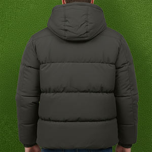 2024 Fashion Style Men's Bomber Jacket Winter Casual Outdoor Zipper Canvas Front Custom Logo Plus Size Wholesale - Product Image 3