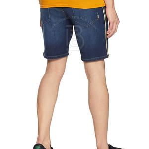Shorts en jean pour hommes en tissu respirant, dernier design, service OEM - Product Image 2