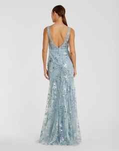 Vestido de Noche Elegante y Lujoso para Mujer, sin Mangas, con Cuello en V, Espalda Descubierta, con Perlas, Bordado de Encaje y Cuentas, Antiestático - Product Image 6