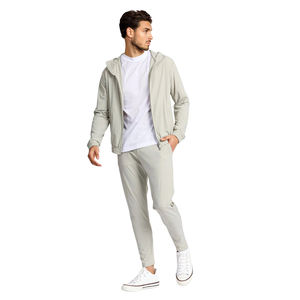 Vente en gros de survêtements d'été avec logo personnalisé blanc survêtements respirants pour hommes survêtements fabrication de survêtements pour hommes logo personnalisé - Product Image 1