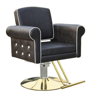 Silla de peluquero de cuero de altura ajustable giratoria de peluquería de lujo de alta calidad - Product Image 6