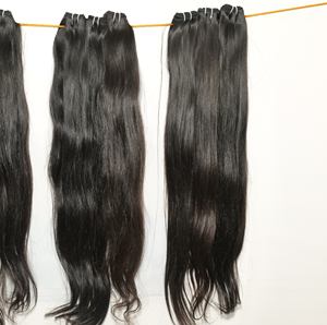 Cheveux vierges indiens bruts, mèches lisses et soyeuses, style vague profonde pour tissage, extensions de cheveux humains - Product Image 4