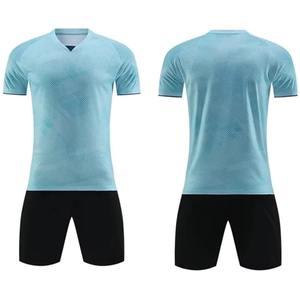 Ensemble d'uniformes de maillot de football Design rétro personnalisé unisexe 100% Polyester extensible respirant vêtements de sport - Product Image 4