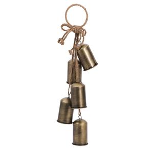 Cloche à vache en laiton artisanale avec boucle en cuir et finition rustique antique pour la décoration de la maison de campagne et l'affichage mural élégant - Product Image 5