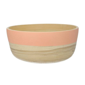Vente en gros de bol de service de table en bambou filé naturel style européen bol de service de nourriture couleur pastel du Vietnam - Product Image 2