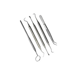 Juego de Instrumentos dentales de acero inoxidable, kit profesional duradero, juego de instrumentos dentales con sonda de espejo explorador y escalador - Product Image 2