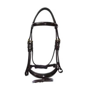 Brida Ecuestre de Cuero Genuino Premium para Caballo, Estilo Inglés y Western, Duradera y Cómoda, con Frenteal Elevado y Ajustable - Product Image 4