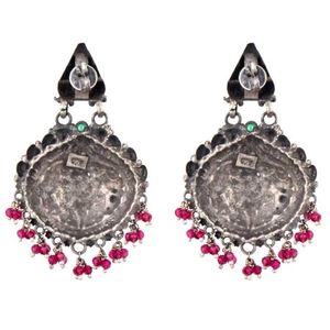 Handcrafted งดงามสไตล์เงินแท้92.5ต่างหู Dangler เครื่องประดับแฟชั่นสำหรับผู้หญิงสาว6.40เซนติเมตรขายส่ง NSJ-833 - Product Image 2