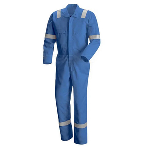 High Visibility Full Sleeves <b>Fire</b> Retardant Unisex Boiler Suit Large Sizes Reflective Safety Workwear Chemical Resistant - Product Image 1