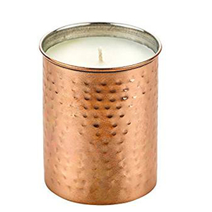 <b>Hammered</b> Copper Candle Jar - Product Image 6
